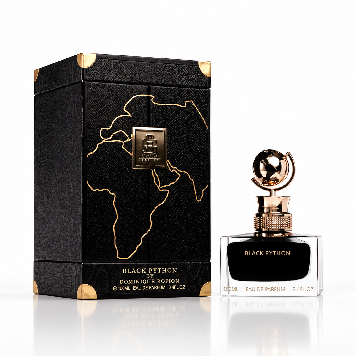 Aurora Globe Collection Black Python EDP Unisex | 100ml