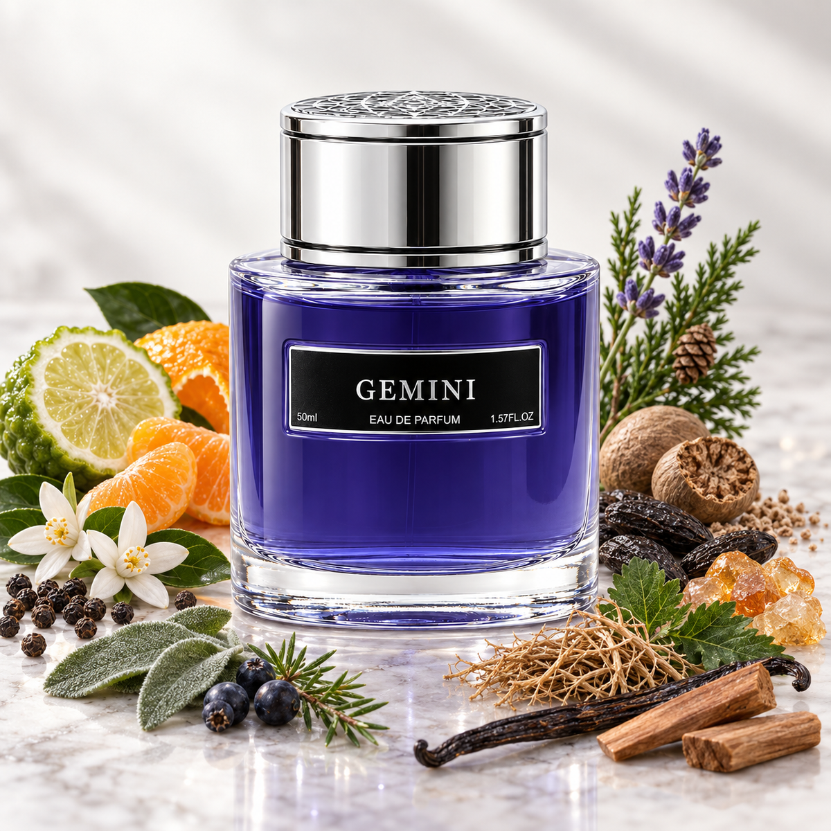 Aurora Gemini Men & Gemini Noir EDP for Men  | 50ml x 50ml |100ml